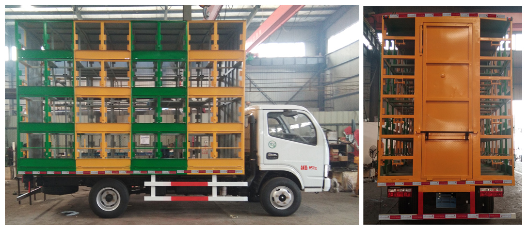 不帶生活間4層，兩邊固定意蜂箱64箱